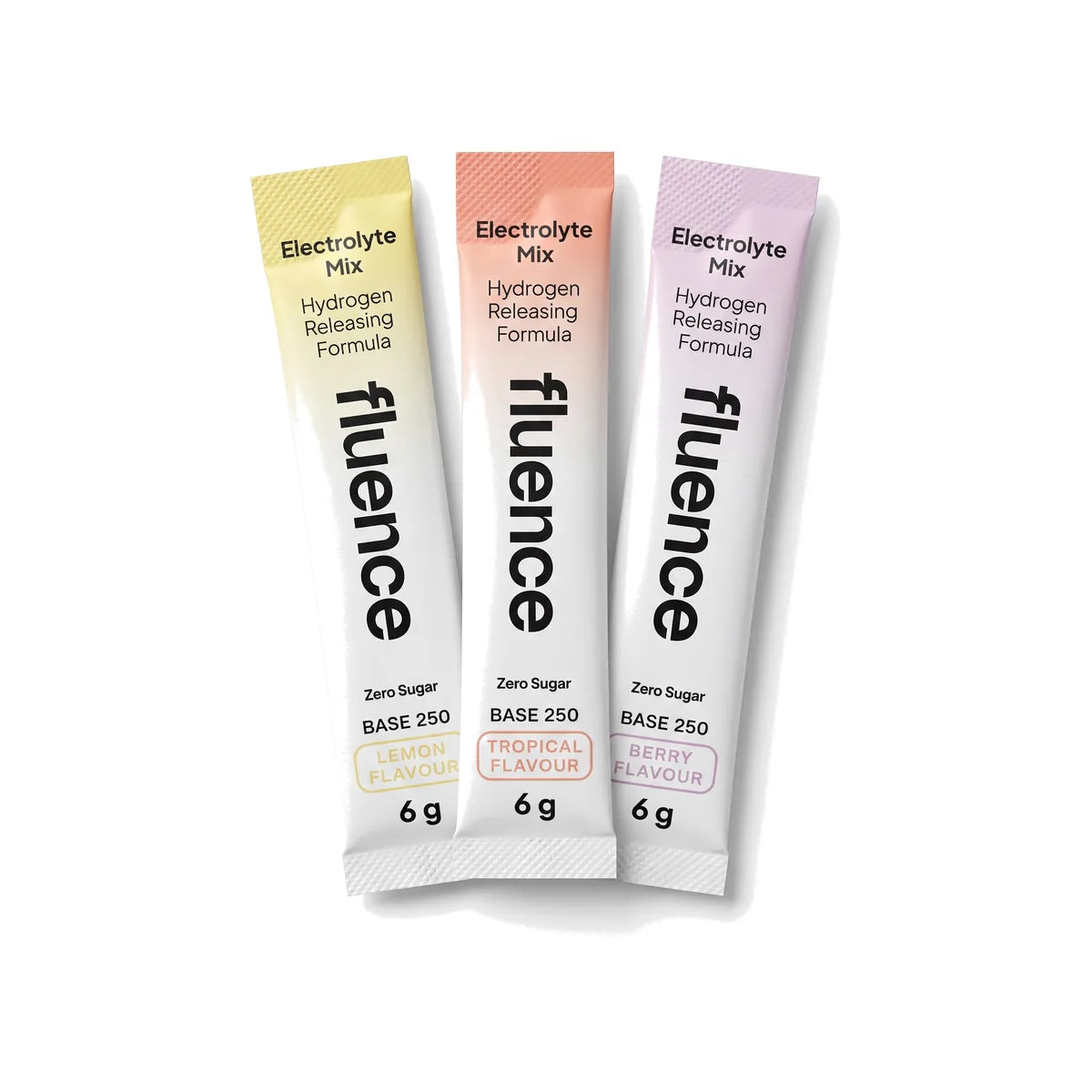 Base 250 sachets in Lemon, Tropical and Berry