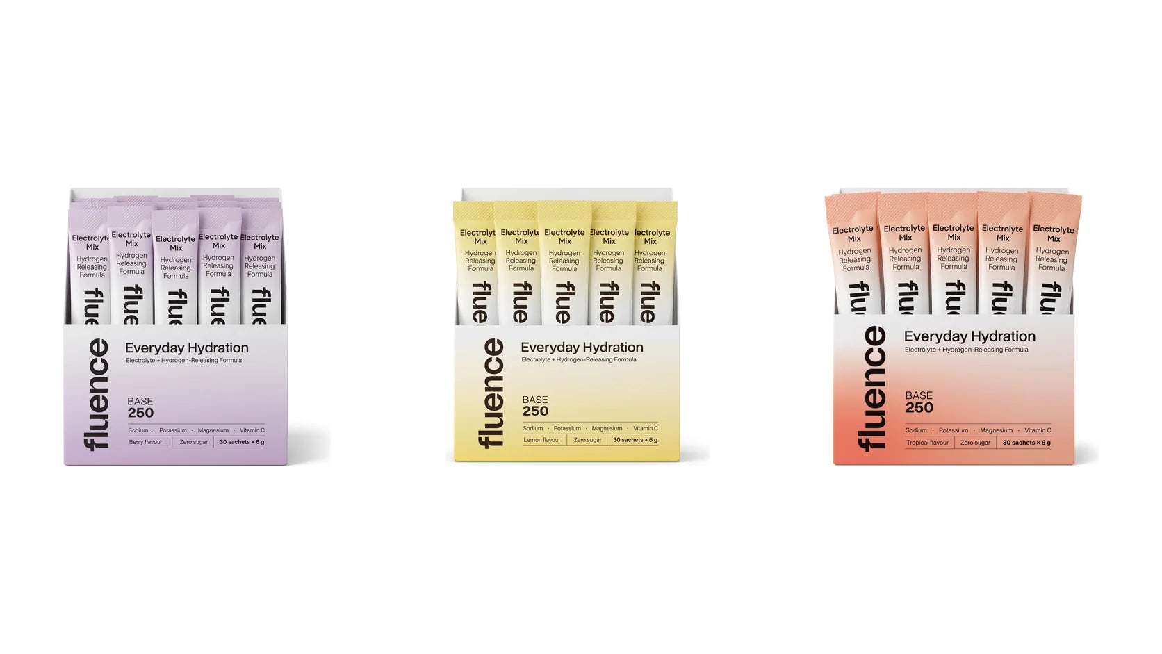 The Base 250 bundle - Berry, Lemon and Tropical boxes