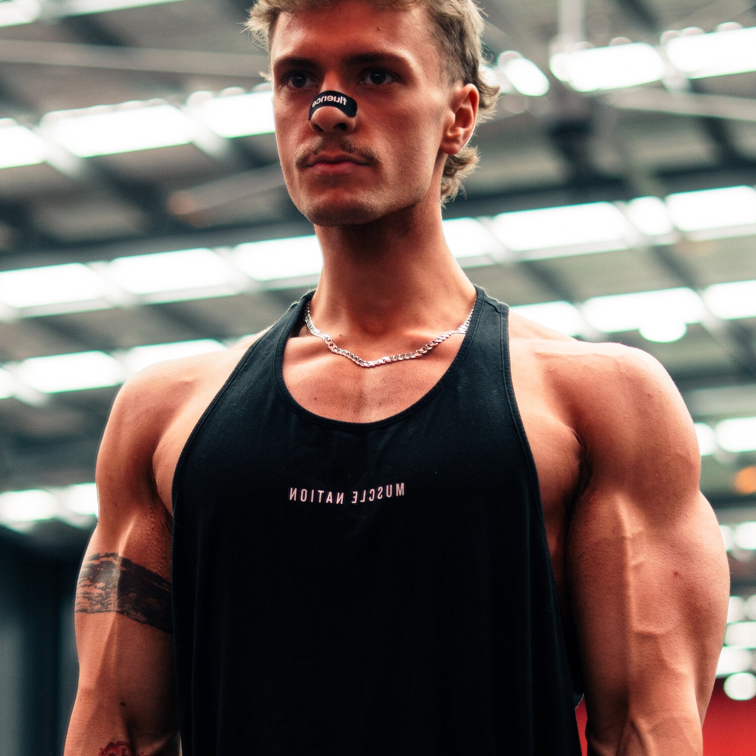 Fluence athlete Jai wearing the nasal strip