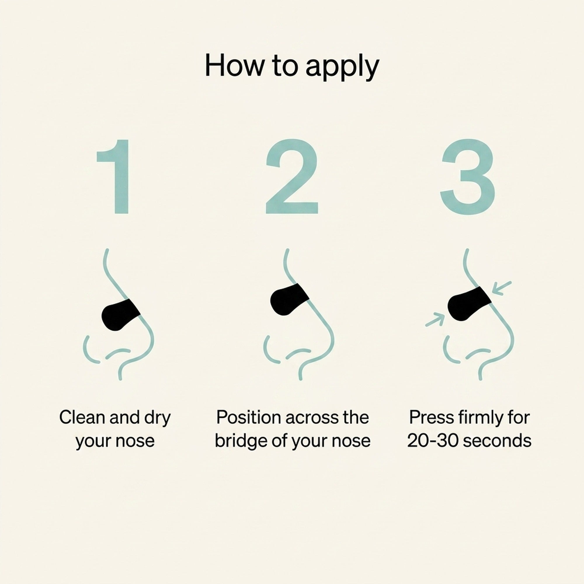 How to apply Fluence nasal strips